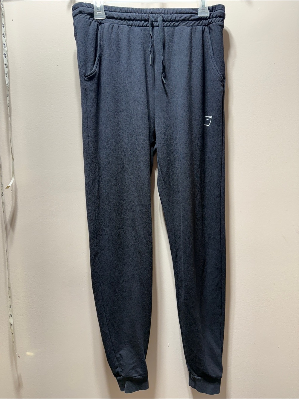 Gymshark Black Men’s Joggers with Subtle Logo